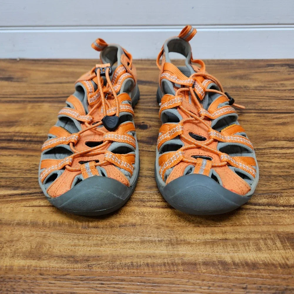 Keen Whisper Orange Grey Waterproof Sport Sandals Womens 6 1008457